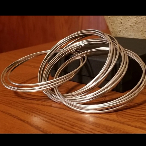 Silpada Sterling Silver 21-Bangle Bracelet - Picture 9 of 9